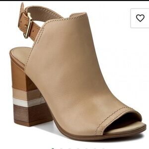 ALDO Juliusa Peep Toe Slingback Mules
Color Block Heels size 10 EUC